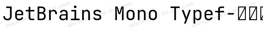JetBrains Mono Typef字体转换